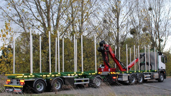 Forestry crane for France